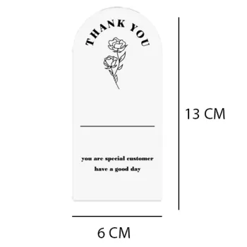 50pcs 13x6CM- Box Seal Stickers, Rectangle Gift Package Labels, Thank You For Your Order Stickers