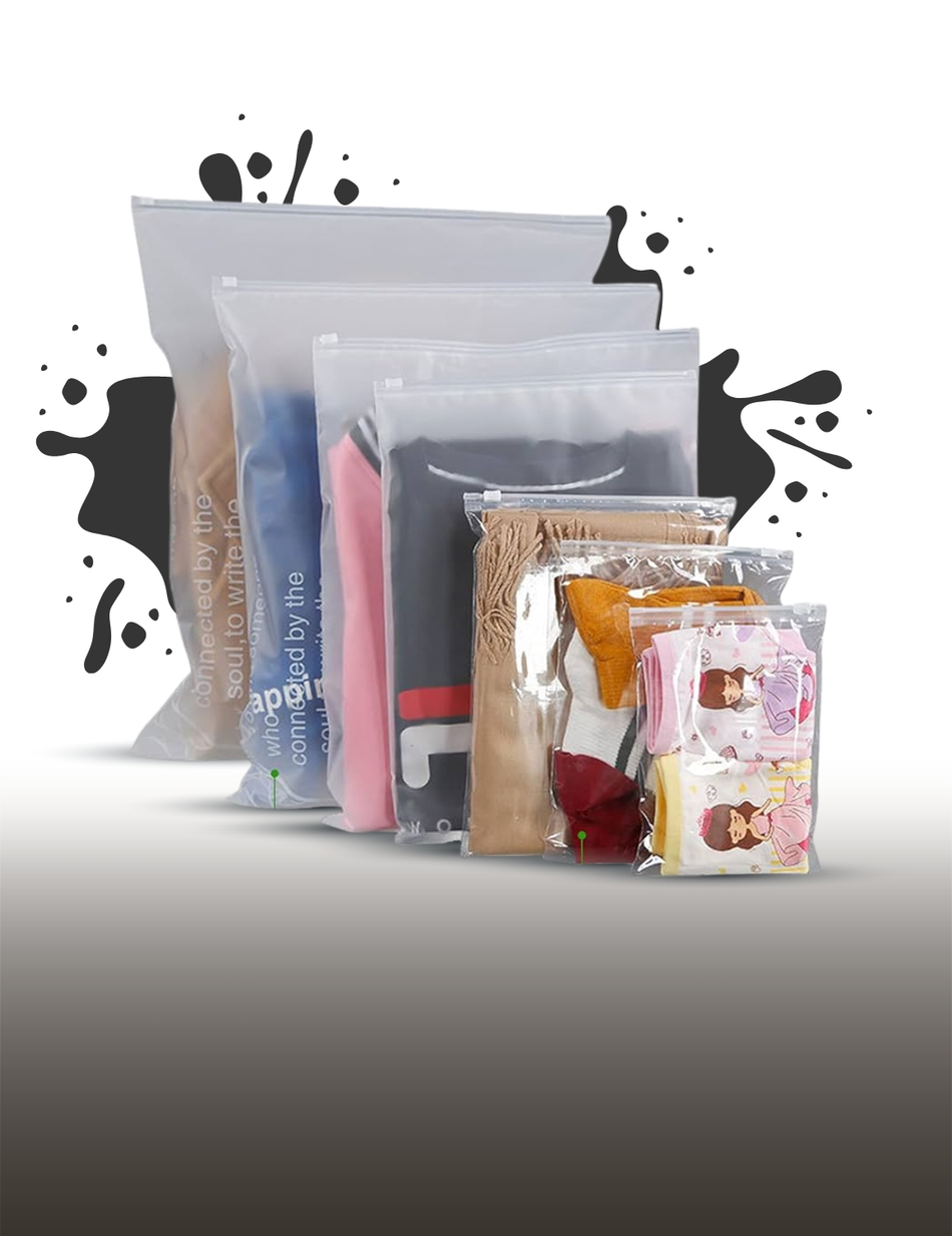 Zipper Bags-Frosted/Clear