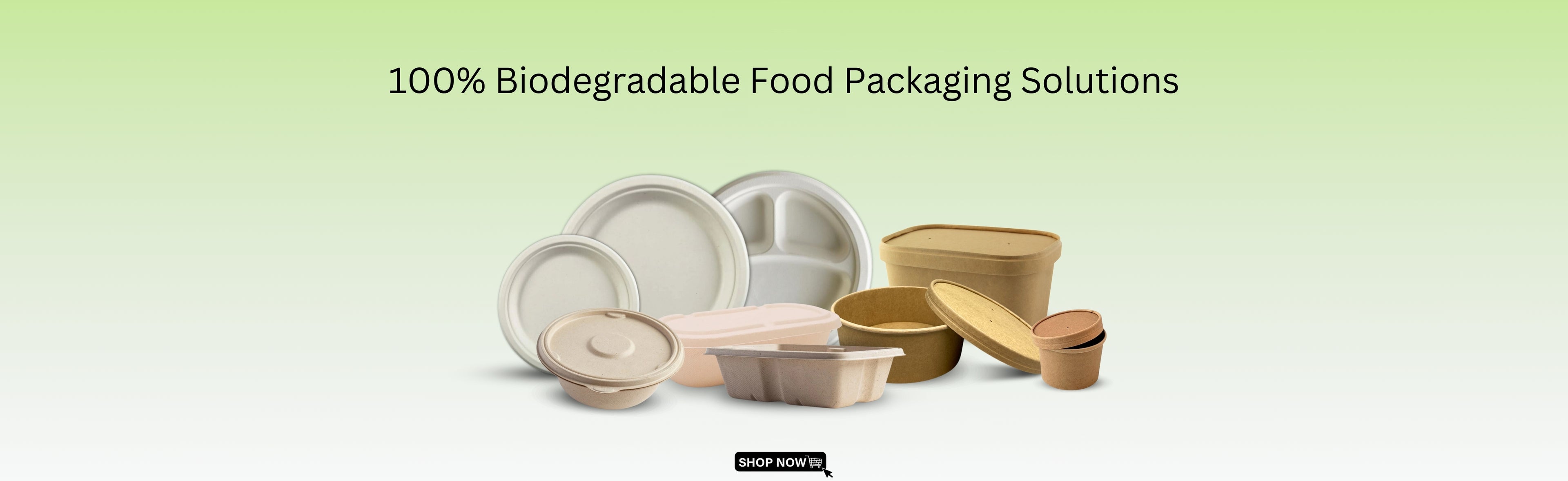 100% biodegradable food packaging solutions.2