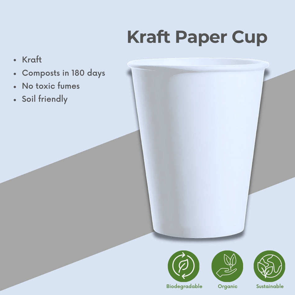 Kraft Paper Cup -4oz /8oz/ 12oz-Single Wall /Double Wall