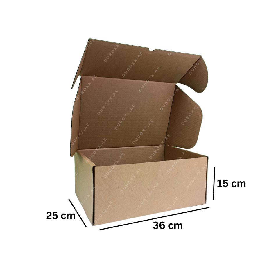 E-Commerce Boxes Large-36x25x15CM White/Brown