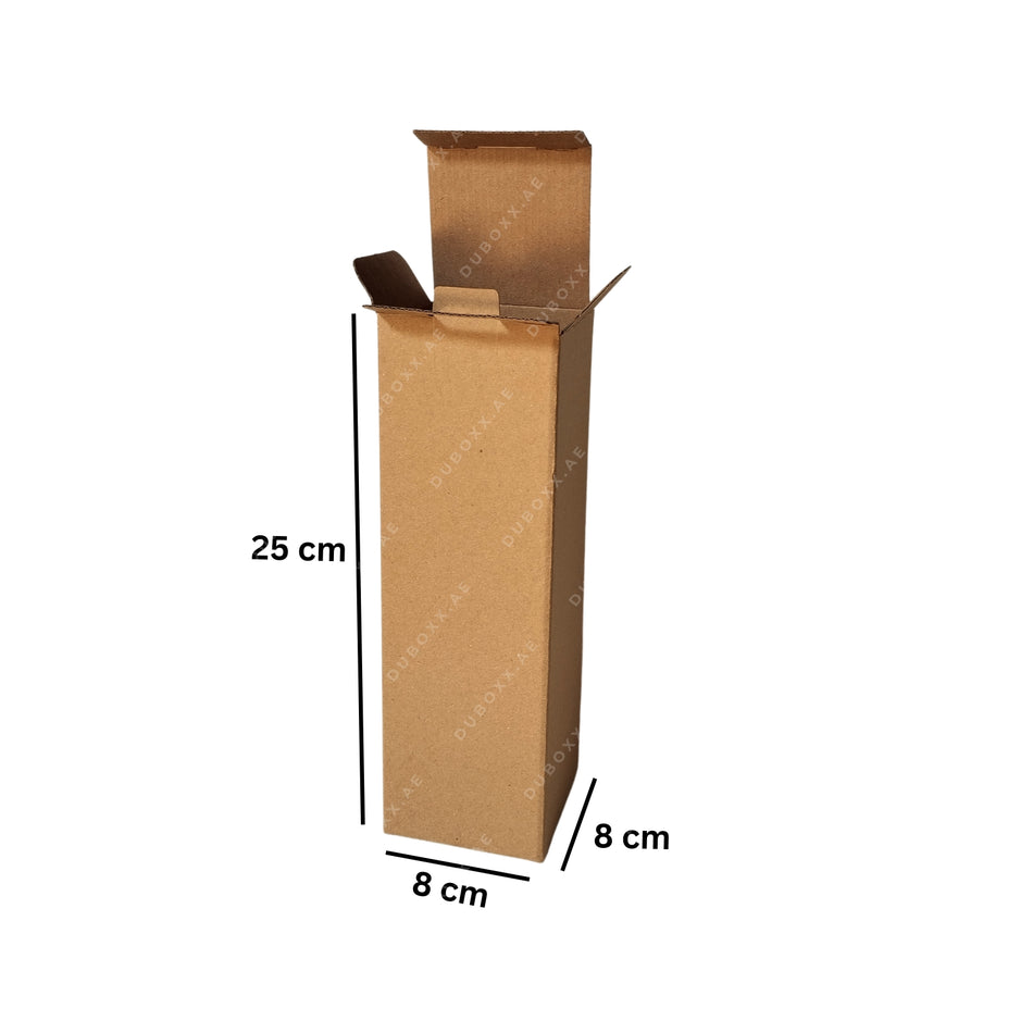 Bottle Packing Box -8x8x25CM-Brown