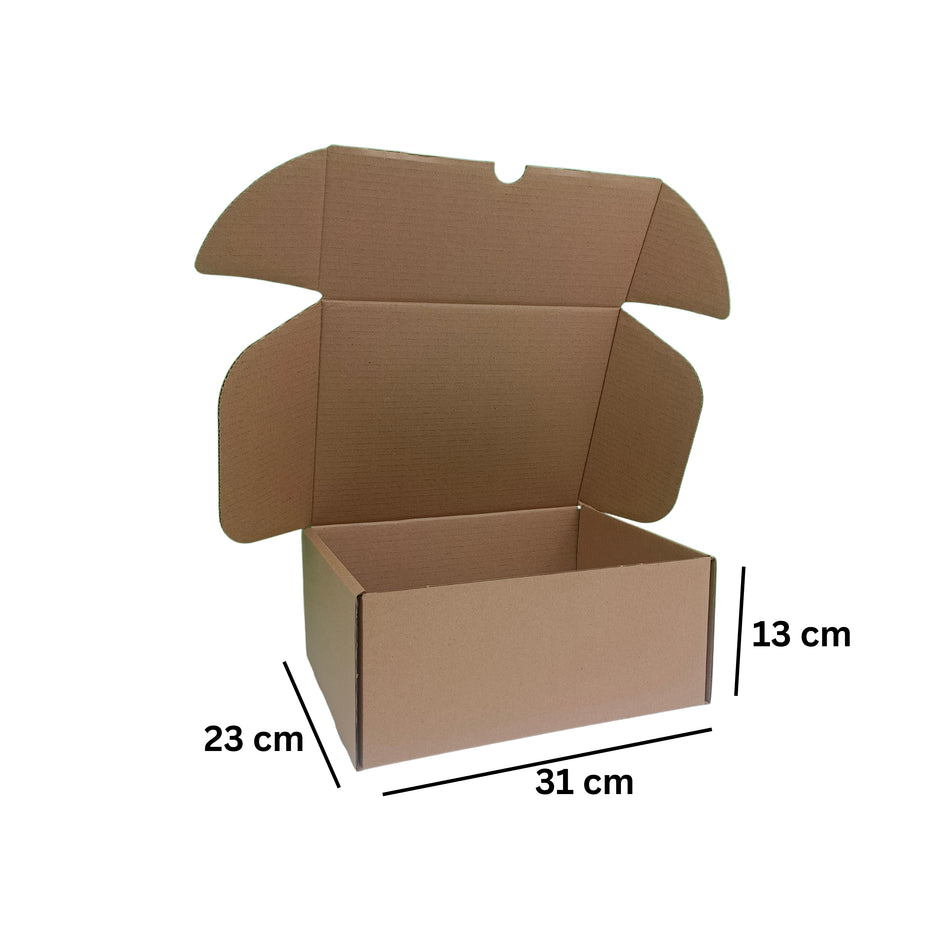 E-Commerce Boxes Medium-II 31x23x13CM White/Brown