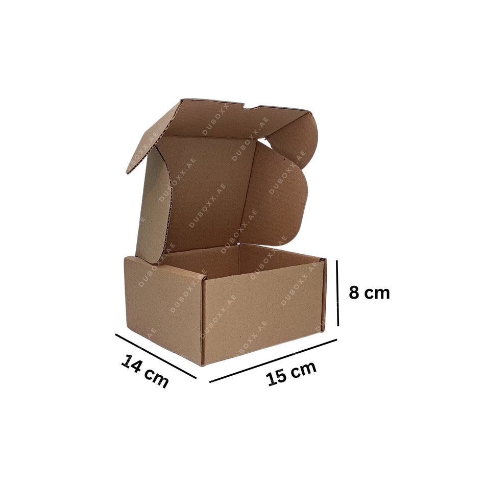 E-Commerce Boxes Small-15x14x8CM White/Brown