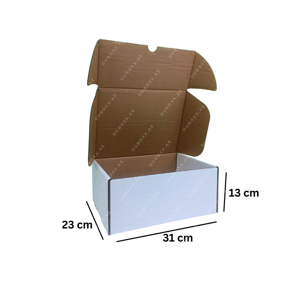 E-Commerce Boxes Medium-II 31x23x13CM White/Brown