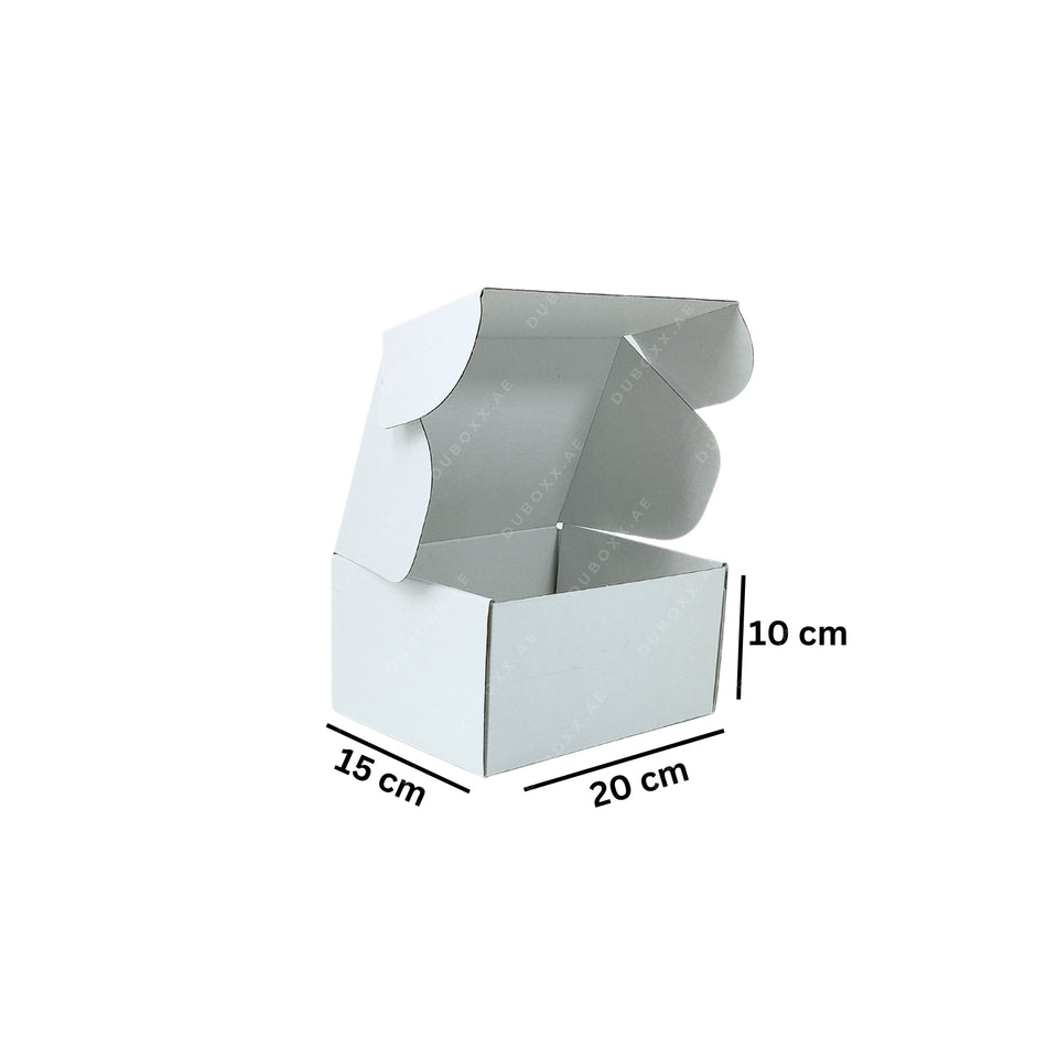 E-Commerce Boxes - Mailer-1 Box-20x15x10CM White/Brown