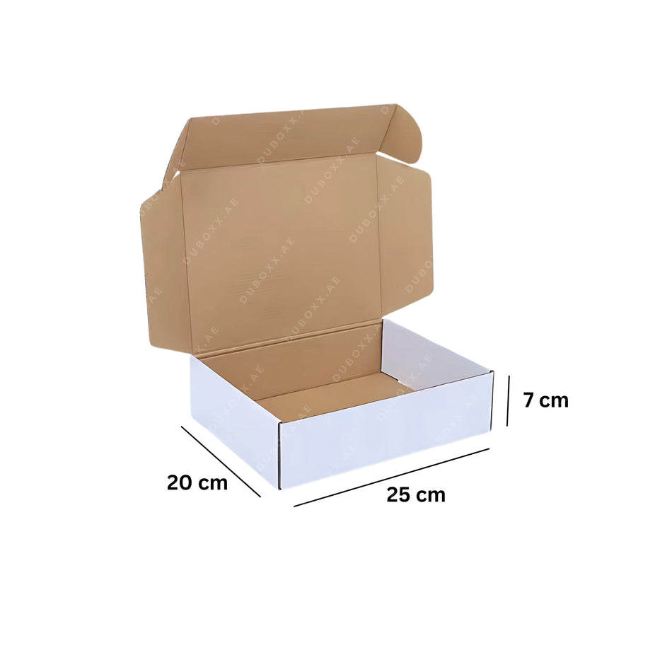 E-Commerce Boxes Medium 25x20x7CM White/Brown 1