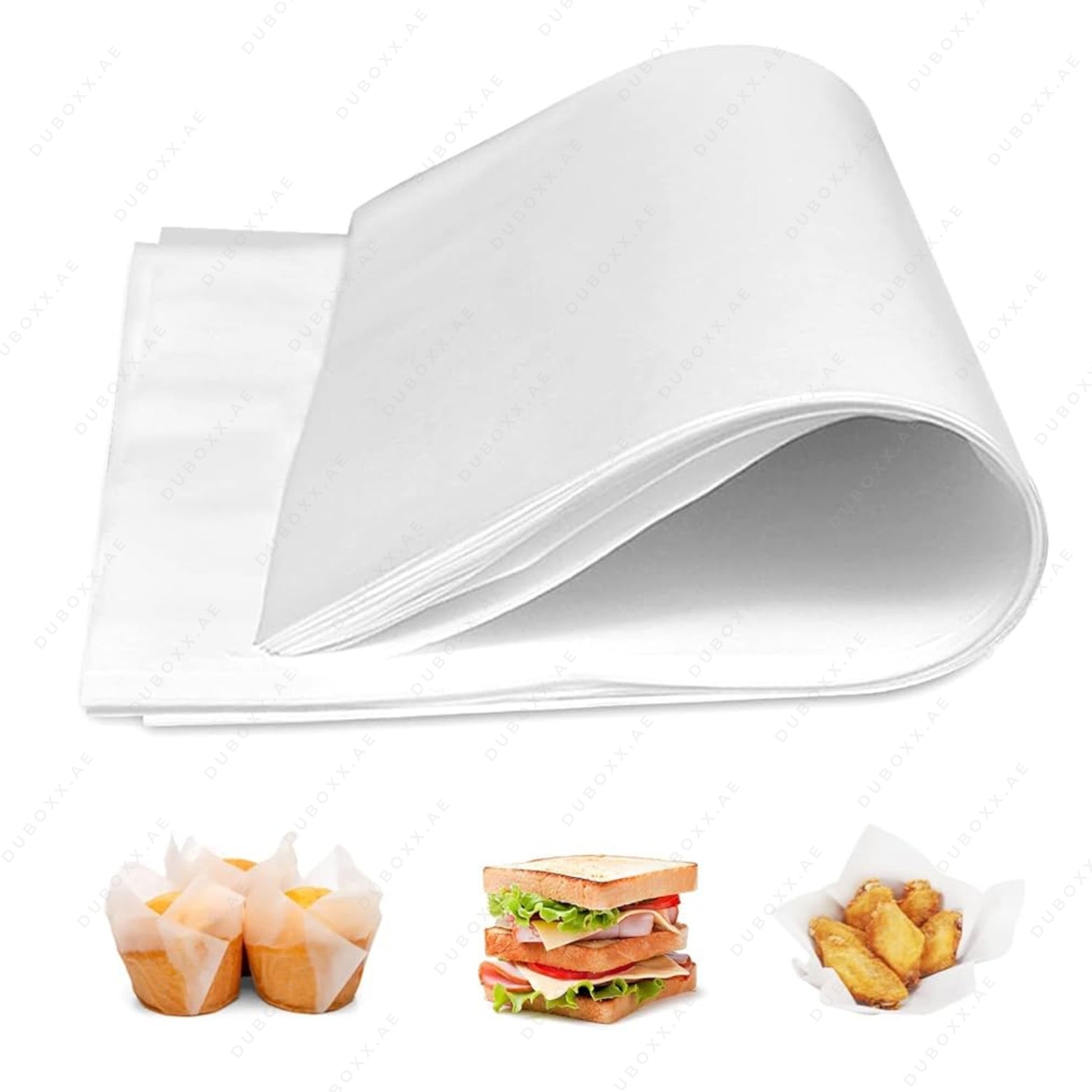 Sandwich Wrapping Paper 25x35 Plain White