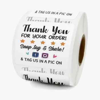 Thank You For Your Order Of Cute Little Store Stickers, Online Retailer Small Business Little Store Stickers Gift Bag Packaging Envelope Labels, 500 Labels Per Roll